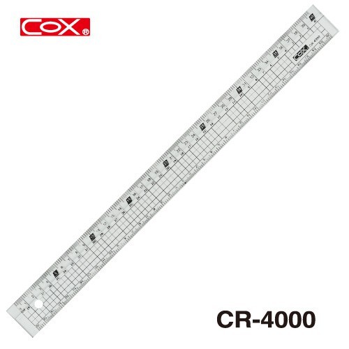 【芥菜籽文具】//三燕 COX// 壓克力直尺 塑膠直尺 CR-4000 (40CM)