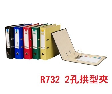 【芥菜籽文具】//立強牌// 二孔西式 拱型夾 R732  (西德夾) 可使用11孔資料袋 (12個/箱)