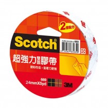 【芥菜籽文具】3M SCOTCH // 669 超強力雙面膠帶系列 24MM×5Y (單捲包) 4710367832874