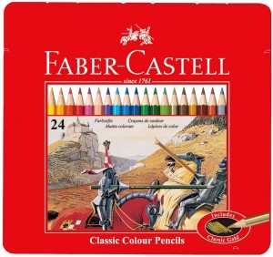 【芥菜籽文具】//Faber-Castell 輝柏//油性鐵盒色鉛筆 24色 115845