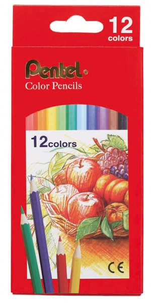 【芥菜籽文具】//Pentel // CB8-12T 色鉛筆 12色裝