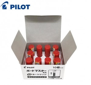 【芥菜籽文具】//PILOT百樂文具//卡式白板筆專用卡水(量販版)P-WMRF-80-10 (10入/盒)紅色