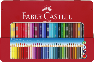 【芥菜籽文具】//FABER-CASTELL 輝柏//  握得住好點子水性彩色鉛筆36色 112435