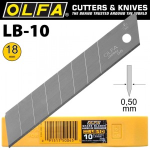 【芥菜籽文具】//OLFA//大型美工刀片LB-10型(10片裝)（日本包裝型號LB10K型）