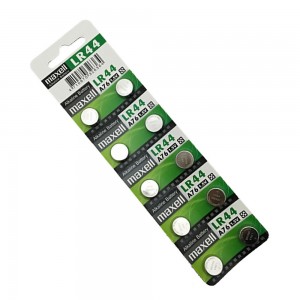 【芥菜籽文具】// maxell // LR44 鈕扣型鋰電池 水銀電池 1.5V (10顆/排)