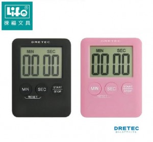 【芥菜籽文具】//LIFE徠福//日本DRETEC(多利可)正倒數計時器 T-307 (超大螢幕、超薄機身)